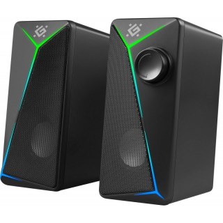 Defender Głośniki komputerowe J5 2.0 6W LED USB Czarne