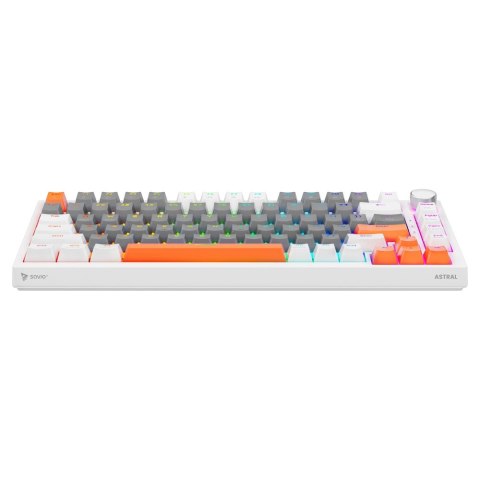 Savio Klawiatura magnetyczna ASTRAL White OUTEMU White Jade Magnetic RGB 3 kolory keycapów