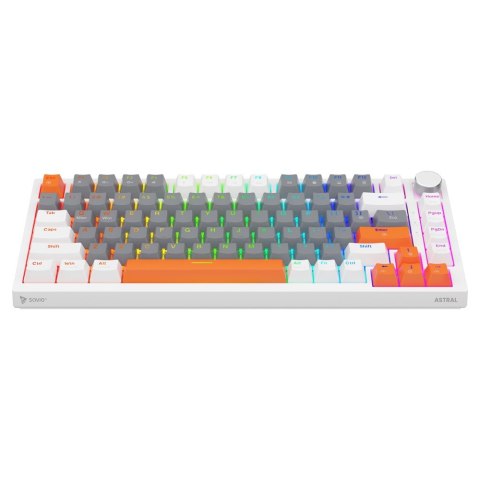 Savio Klawiatura magnetyczna ASTRAL White OUTEMU White Jade Magnetic RGB 3 kolory keycapów