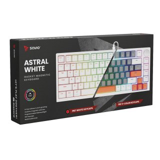 Savio Klawiatura magnetyczna ASTRAL White OUTEMU White Jade Magnetic RGB