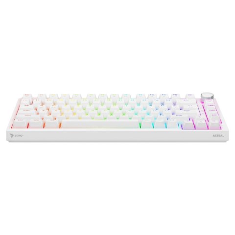 Savio Klawiatura magnetyczna ASTRAL White OUTEMU White Jade Magnetic RGB