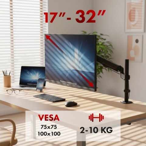 Maclean Uchwyt na monitor MC-135 17-32 cali 2-10 kg