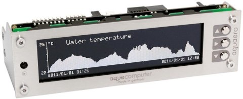 Aqua computer Aqua Computer 53145 regulator prędkości wentylatora LCD Stal nierdzewna