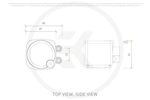 EK Water Blocks Chłodzenie wodne EK Water Blocks EK Nucleus AIO CR360 Dark, CPU
