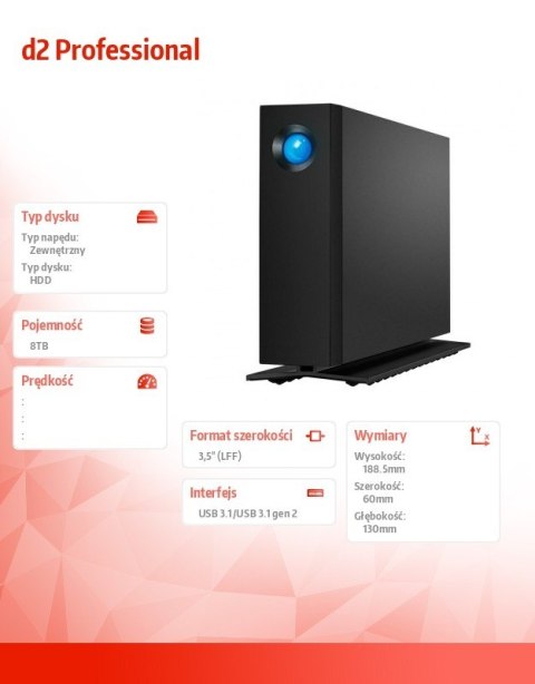 LaCie Dysk twardy d2 Professional 3,5 8TB