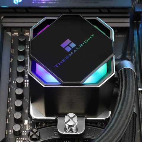 Thermalright Kompletne chłodzenie wodne Thermalright Frozen Prism 360 BLACK z podświetleniem RGB, 360 mm, czarne