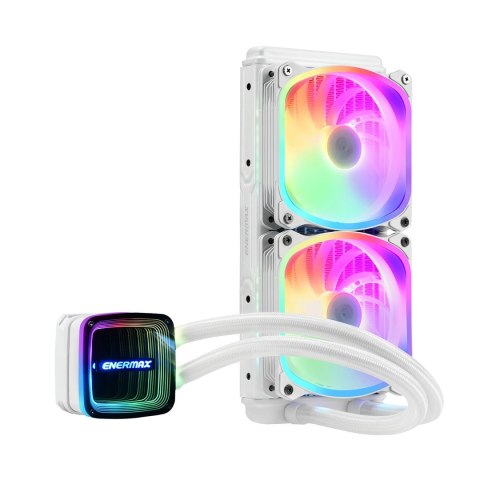 ENERMAX Enermax Cieczowy Chłodzenie Procesora Aquafusion ADV 240mm RGB Biały