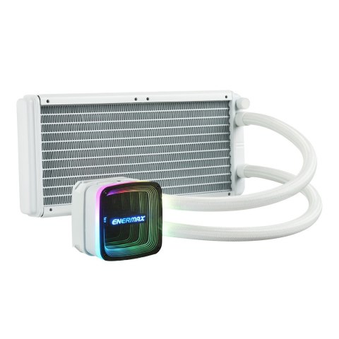 ENERMAX Enermax Cieczowy Chłodzenie Procesora Aquafusion ADV 240mm RGB Biały