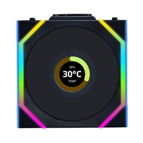 LIAN LI Lian Li UNI FAN SL Wireless LCD 120 Obudowa komputera Wentylator 12 cm Czarny 1 szt.