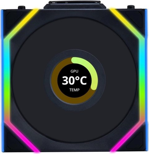 LIAN LI Lian Li UNI FAN SL Wireless LCD 120 Obudowa komputera Wentylator 12 cm Czarny 1 szt.