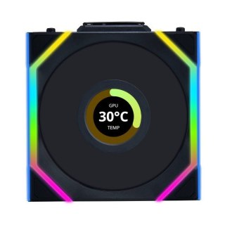 LIAN LI Lian Li UNI FAN SL Wireless LCD 120 Reverse Blade Obudowa komputera Wentylator 12 cm Czarny 1 szt.