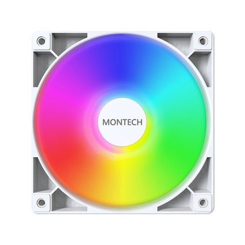 Montech Wentylator Montech GF120 PWM ARGB, 3 szt. - 120mm, biały