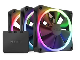NZXT NZXT ZESTAW 3 WENTYLATORÓW F120RGB + KONTROLER (CZARNE)