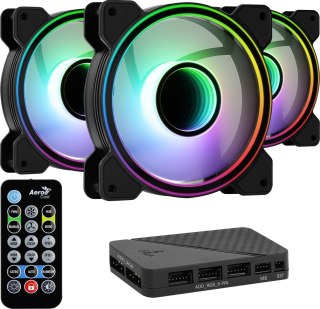 Aerocool Wentylator + Hub AEROCOOL PGS MIRAGE 12 ARGB PRO (3x120)