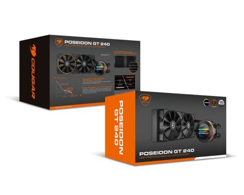 COUGAR COUGAR Chłodzenie wodne procesora Poseidon-GT 240, ARGB