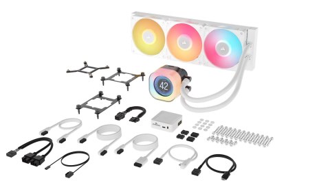 Corsair CORSAIR iCUE LINK TITAN 360 RX LCD White AIO, 360mm Radiator, Liquid CPU Cooler