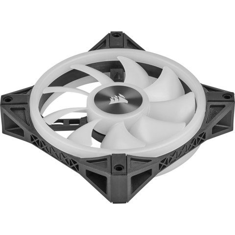 Corsair Korsarz | Zestaw podwójnych wentylatorów PWM 140 mm serii QL z węzłem oświetleniowym CORE | Podświetlenie QL140 RGB | Wentylator