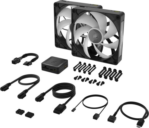 Corsair Zestaw startowy CORSAIR iCUE Link RX140 MAX RGB - Wentylator obudowy - 140mm - (zestaw 2 szt.)
