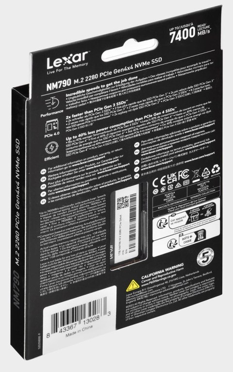 Lexar Dysk SSD Lexar NM790 1TB M.2 PCIe NVMe