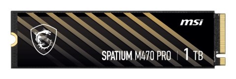 MSI Dysk SSD MSI SPATIUM M470 Pro 1TB PCIe 4.0 NVMe M.2 2280