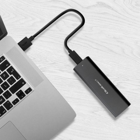 Qoltec QOLTEC OBUDOWA DO DYSKÓW KIESZEŃ M.2 SATA SSD | NGFF | USB TYP C