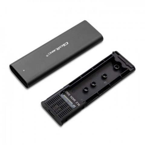 Qoltec QOLTEC OBUDOWA DO DYSKÓW KIESZEŃ M.2 SATA SSD | NGFF | USB TYP C
