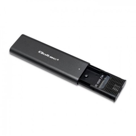 Qoltec QOLTEC OBUDOWA DO DYSKÓW KIESZEŃ M.2 SATA SSD | NGFF | USB TYP C