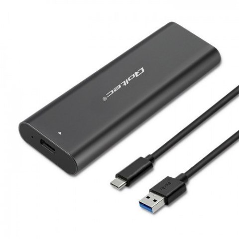 Qoltec QOLTEC OBUDOWA DO DYSKÓW KIESZEŃ M.2 SATA SSD | NVME | USB TYP C