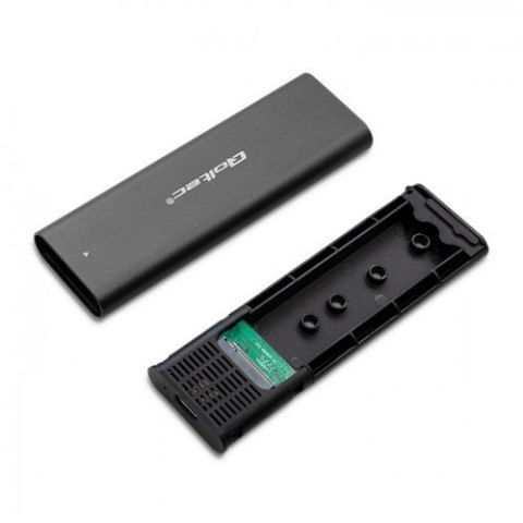 Qoltec QOLTEC OBUDOWA DO DYSKÓW KIESZEŃ M.2 SATA SSD | NVME | USB TYP C