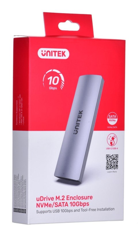 UNITEK UNITEK OBUDOWA DYSKU M.2 NVME/SATA 10 GBPS, S1230A