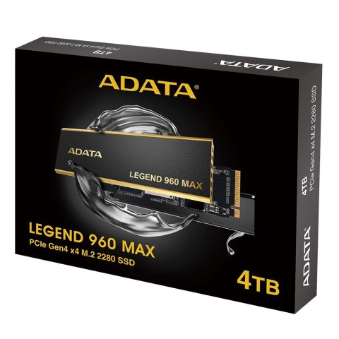 ADATA Dysk SSD ADATA Legend 960 MAX 4TB M.2 2280 PCI-E x4 Gen4 NVMe