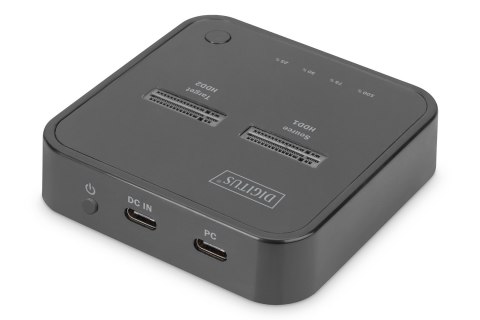 DIGITUS DIGITUS STACJA DOKUJĄCA DO SSD M.2 NVME Z FUNKCJĄ KLONOWANIA OFFLINE, USB-C, CZARNA DA-71545