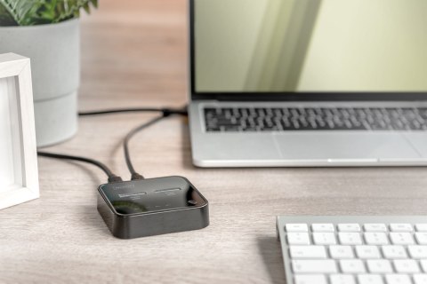 DIGITUS DIGITUS STACJA DOKUJĄCA DO SSD M.2 NVME Z FUNKCJĄ KLONOWANIA OFFLINE, USB-C, CZARNA DA-71545