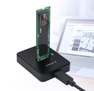 GEMBIRD GEMBIRD STACJA DOKUJĄCA DO DYSKÓW M.2 SATA I NVME SSD CZARNA