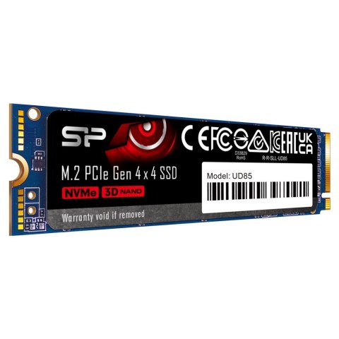 Silicon Power Dysk SSD Silicon Power UD85 250GB M.2 PCIe NVMe Gen4x4 NVMe 1.4 3300/1300 MB/s