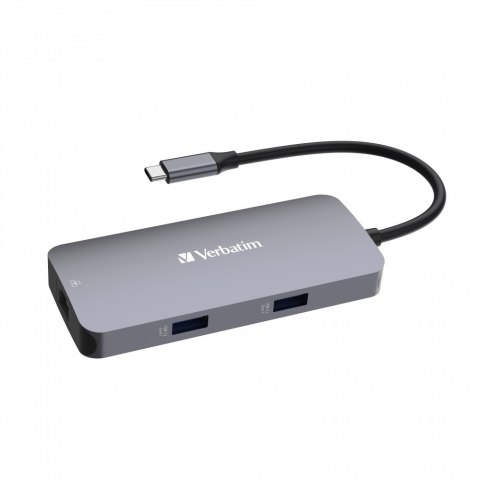Verbatim Verbatim CMH-05 USB Type-C 5000 Mbit/s Srebrny