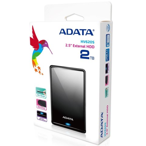 ADATA Dysk zewnętrzny HDD ADATA HV620S (2TB; 2.5"; USB 3.2; czarny)