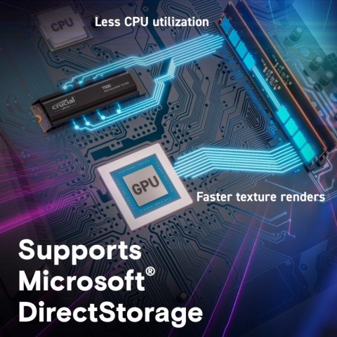 Crucial Dysk SSD T500 4TB M.2 NVMe 2280 PCIe 4.0 7000/6900 Radiator