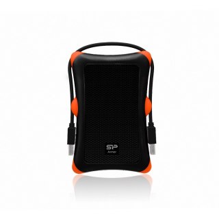 Silicon Power Dysk zewnętrzny HDD Silicon Power Armor A30 (2TB; 2.5"; USB 3.2; 5400 obr/min; Orange-Black; SP020TBPHDA30S3K)