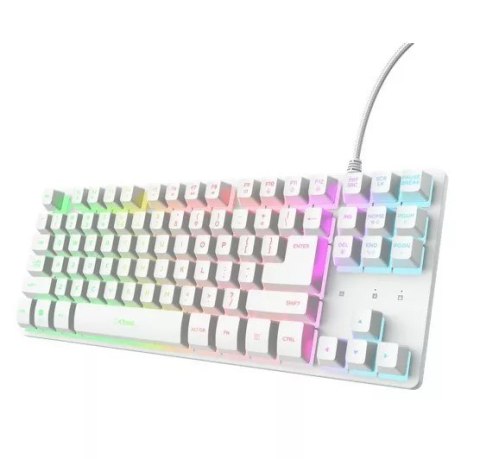 Trust Klawiatura TKL Trust GXT 833W Thado White