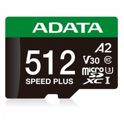 Adata Karta pamięci microSD Speed Plus 512GB UHS1 U3 V30 A2 180/160 MB/s