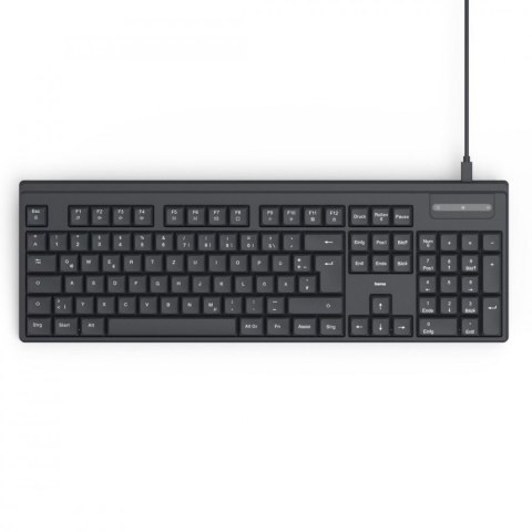 Hama Klawiatura CK-100 przewodowa Czarna