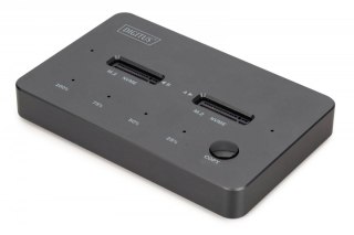 Digitus Stacja dokująca dysków z funkcją klonowania | USB-C 3.2 Gen2 10Gbps | SSD M.2 NVMe (max. 2x 4TB) | Funkcja Offline Clone | Czarn
