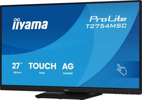 IIYAMA Monitor 27 cali ProLite T2754MSC-B2AG POJ.10PKT.IPS,Powłoka AG, FHD,300cd,2x2W