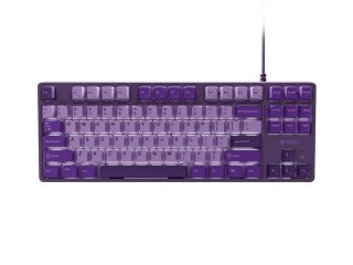 Natec Klawiatura Fury Kanabo K2 US fioletowa podświetlenie mechaniczna