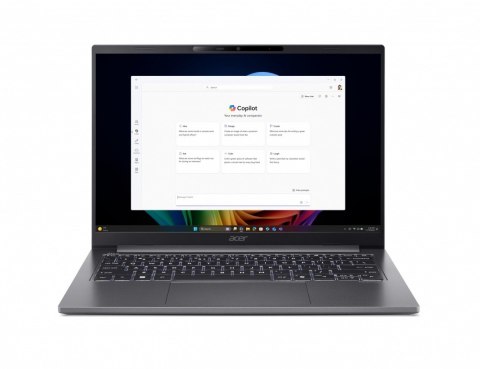Acer Laptop TravelMate X4 14 AI TMX414-51-TCO Ultra5 226V 32GB/512GB/14 cali/W11PRO, 3 Years On Site, Copilot+PC