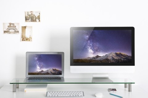Gembird Podstawka szklana na monitor (rozmiar XL)