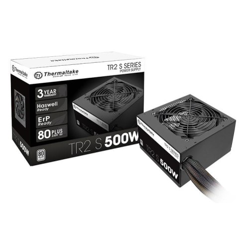 Thermaltake Zasilacz TR2 S Black 500W (80+ 230V EU, 2xPEG, 120mm, Single Rail)