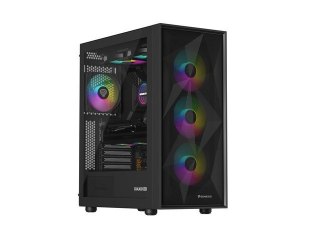 Natec Obudowa Genesis Diaxid 605 ARGB MIDI TOWER USB-C Czarna