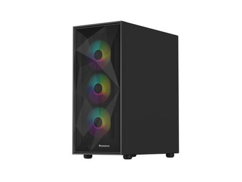 Natec Obudowa Genesis Diaxid 605 ARGB MIDI TOWER USB-C Czarna